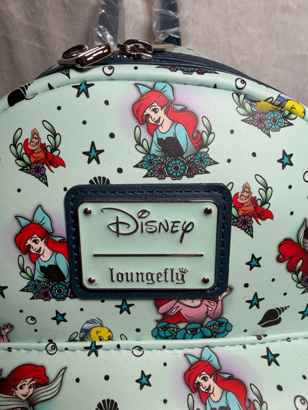 Loungefly Disney Little Mermaid Ariel Tattoo Backpack - Picture 2 of 7
